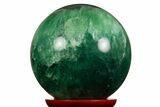 Enormous, Colorful Banded Fluorite Sphere ( lbs) - China #319349-2